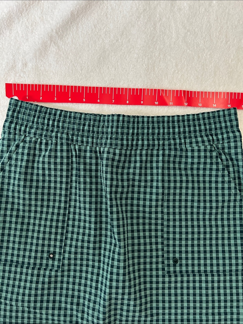 Adidas Medium Skirt Ultimate 365 Golf Gingham Skort Aurora Ivy Undershorts NWT - Picture 13 of 14